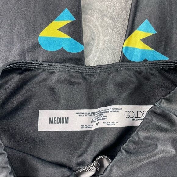 Womens Goldsheep Blue Heart Leggings - Picture 3 of 3